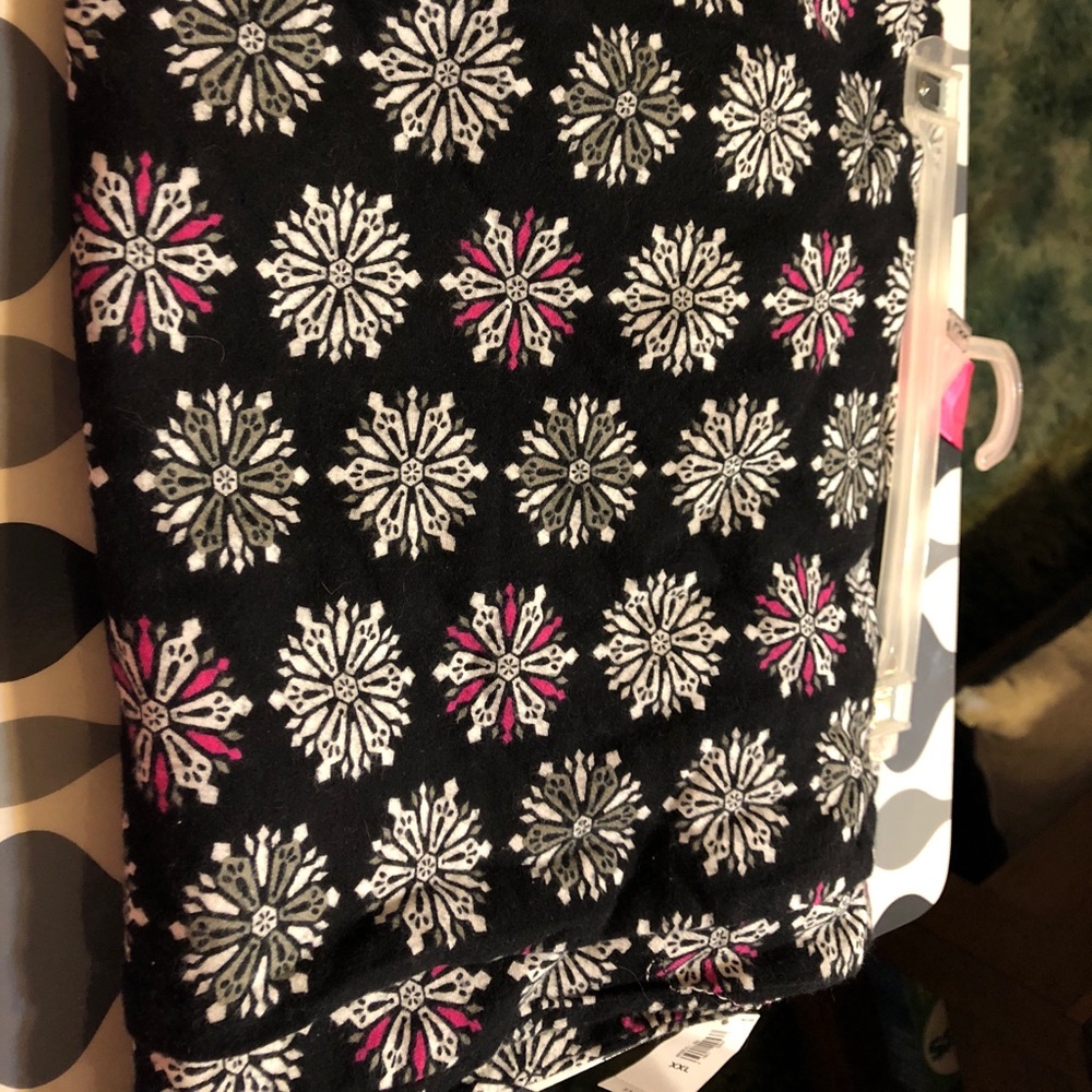 Snowflake theme pajama pants